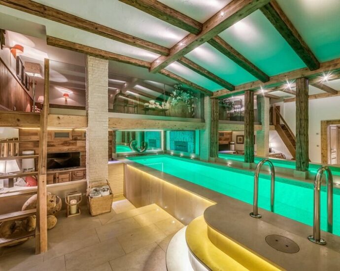 Chalets with a wellness area